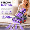 thumbnail image 2 of Prettycare Mattress Vacuum Bed Vacuum Cleaner with UV-C Light, Hyper Helix Motor with 18Kpa Strong Suction & 72000 Beats/Min Tapping, HEPA Filter,149℉ Heat & Ultrasonic & Anion for Bed and Pet, 2 of 11