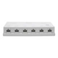 thumbnail image 4 of Eaton Tripp Lite Series Pre-Configured Unshielded Cat6 6-Port Surface-Mount Box, 110 IDC, RJ45, White - Surface mount box - RJ-45 X 6 - white, 4 of 7