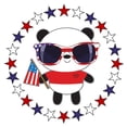 thumbnail image 2 of CafePress - Panda Patriotic USA Long Sleeve Infant T Shirt - Long Sleeve Infant T-Shirt, 2 of 2