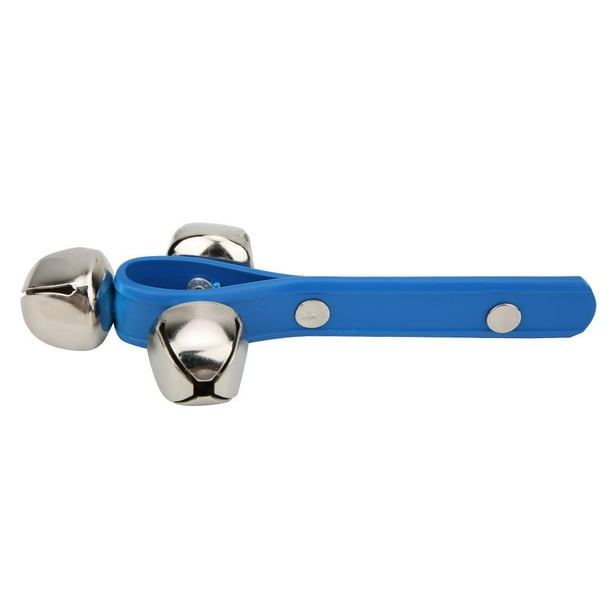 Tebru Children Percussion,Jingle Hand Bells,3 Bells Handbell Shaker Bell Ring Kids Children