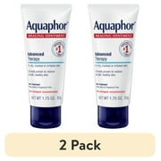 (2 pack) Aquaphor Healing Ointment Skin Protectant for Dry, Cracked, Irritated Skin, Travel Size, 1.75 oz