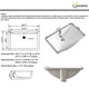 thumbnail image 5 of Lavabo de baño bajo encimera 18.7""X11.9"" Lavabo de tocador de cerámica de porcelana rectangular blanco con desbordamiento KARAMAG, 5 of 5