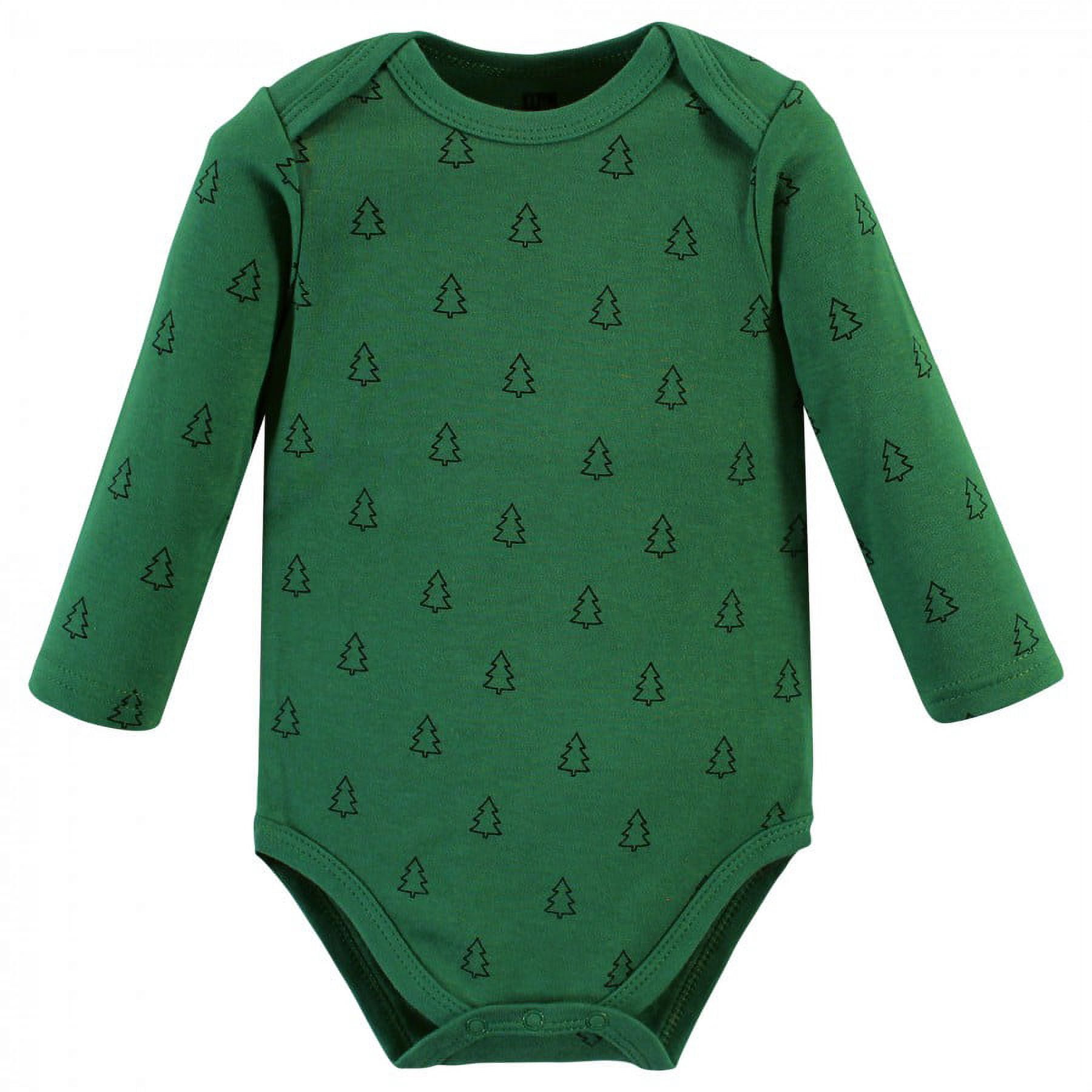 Hudson Baby Cotton Long-Sleeve Bodysuits, 3- Pack, Newborn- 24 Months
