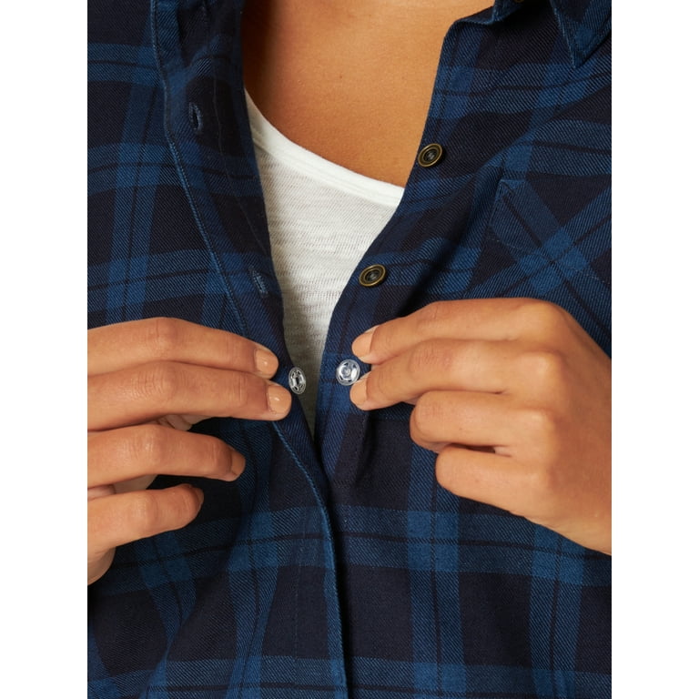 walmart women's lee flannel shirts