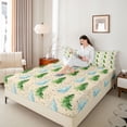 thumbnail image 4 of Castle Fairy Green Tree Full Size Sheets for Teens,Vintage Retro Bed Sheets, 4 of 7