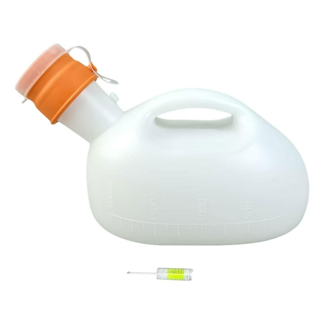 Botella de orinal portátil para hombres, olla de colección de orinal, sin derrames, a prueba de fugas, botella para orinar para conducir al aire libre 2000ml