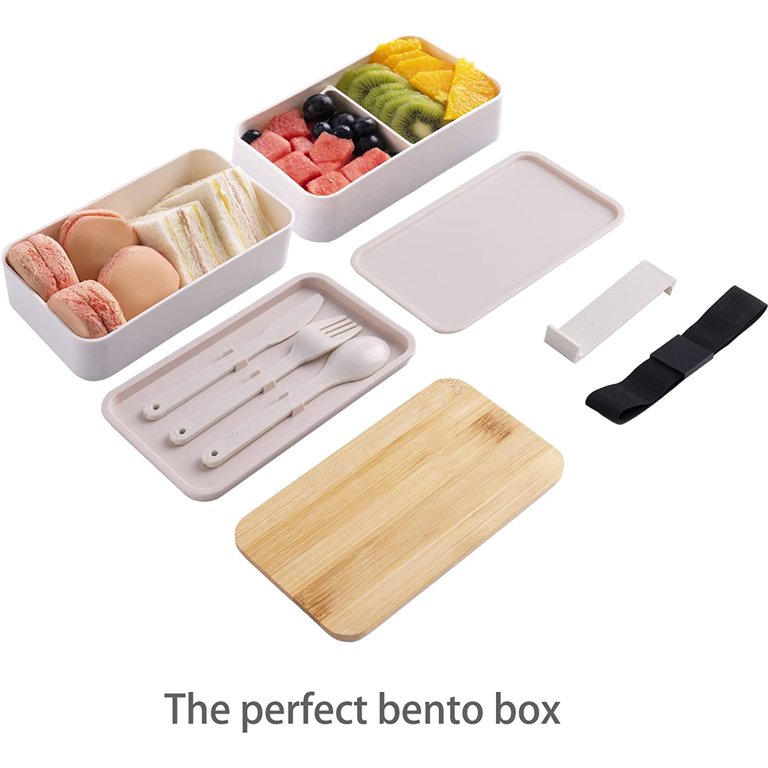 Bento Box Adult Lunch Box Containers - Japanese style Bento Lunch Box for  Adults or Kids with Cutlery, Chopsticks, SLeak proof, Dishwasher,  Freezer,,F174821 