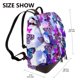 thumbnail image 2 of Disketp Flying Butterflies Mochila de Cuero para Mujer, Bolso de Espalda Antirrobo con Estilo para Viaje, Trabajo y Uso Diario, 2 of 4