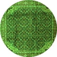 thumbnail image 1 of Ahgly Company Indoor Round Persian Green Traditional Area Rugs, 6' Round, 1 of 1