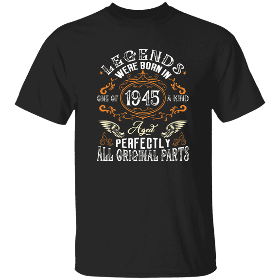 Vintage Legend Were Born In 1945 80 Years Old 80Th Birthday Decorations Men Women T-Shirt
