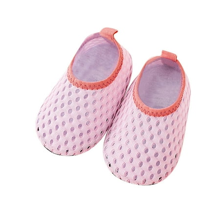 

Larisalt Shoes For Girls Baby Boys Girls Sneakers Soft Anti-Slip Soft Sole Toddler Baby First Walker Outdoor Shoes Pink