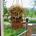 thumbnail image 2 of ZOELNIC Artificial Flowers Outdoor Fake Flowers for Decoration UV Resistant No Fade Faux Plastic Plants Garden Porch Window Box Décor, 2 of 4