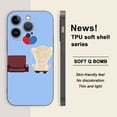 thumbnail image 1 of Mantenga su iPhone a salvo de golpes y caídas con esta moderna y flexible funda de goma de TPU con estampado de dibujos animados, 1 of 4