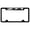 Black, variant on Chevy Z71 Logo Stainless Steel Truck Cut-Out License Plate Frame (Black)