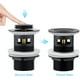 thumbnail image 2 of Sink Drain with Overflow, Pop-Up Sink Drain, Universal Drain Plug, Matte Black, 2 of 5