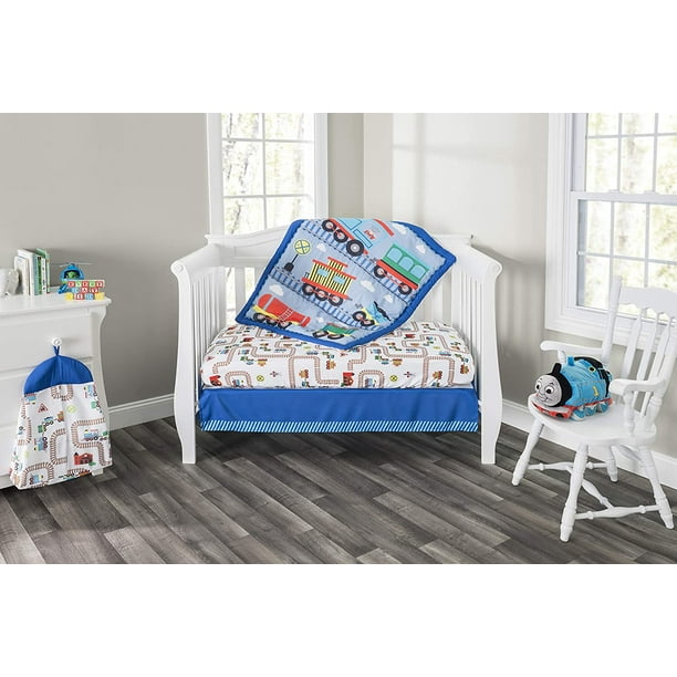 Everyday Kids 3 Piece Boys Crib Bedding Set - Choo Choo ...