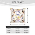thumbnail image 2 of KLL Floral Puppy Decorative Throw Pillow Covers Velvet Soft for Couch Sofa Bedroom Living Room Outdoor (No pillow core)- 18"x18", 2 of 5