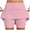 Pink-shorts for women, variant on RongHuan Skorts for Women Summer Athletic Tennis Skirt with Shorts High Waisted Dressy Casual Workout Yoga Skorts with Pockets