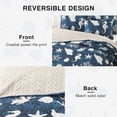 thumbnail image 4 of Juego de cama HORIMOTE HOME Queen, 229 x 244 cm, reversible, azul marino, 4 of 9