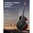 thumbnail image 2 of Guitarra acústica Donner Carbon X Wood Rising-G1 con kit de 38 pulgadas, 2 of 7