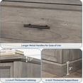 thumbnail image 3 of EastVita 4 Drawer Dresser for Bedroom Farmhouse Tall Chest of Drawers with Metal Handles Rustic Wooden Dresser for Living Room Hallway-Grey, 3 of 7