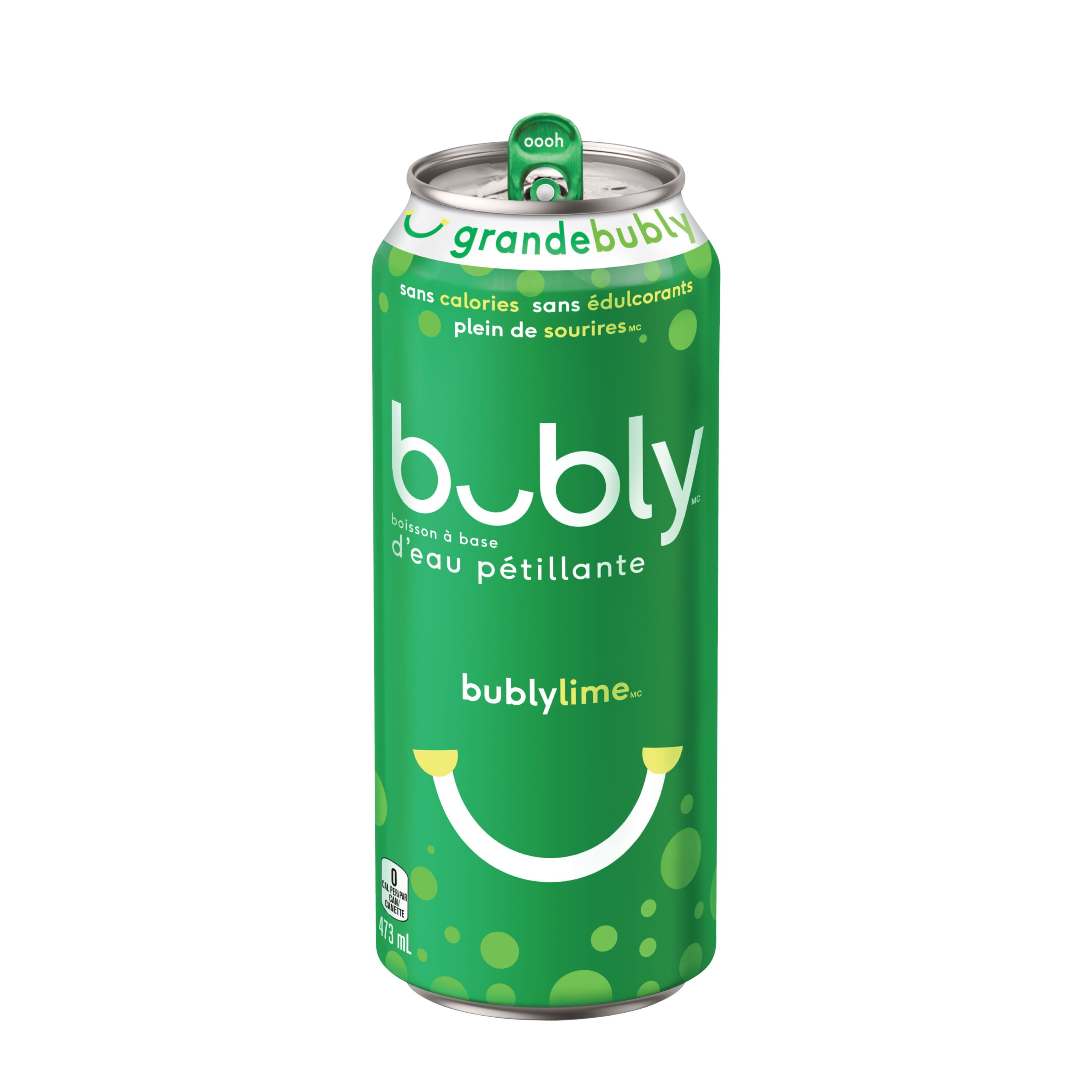 Bubly Lime Sparkling Water 473mL, Can, 473 mL