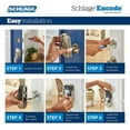 thumbnail image 2 of Schlage Be489wb-Cam Encode Wifi Enabled Electronic Keypad Deadbolt Locks, 2 of 3