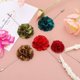 thumbnail image 3 of Pin de boutonniere de flor Uxcell para hombres, flor de camelia para traje de boda y fiesta verde, 3 of 6