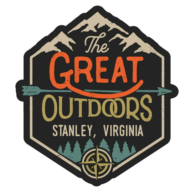 Stanley Virginia The Great Outdoors Design 4-Inch Vinyl Decal Sticker