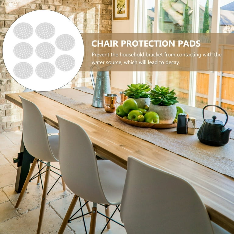 Clear Chair Leg Pads Non Slip Furniture Protectors 10pcs
