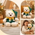thumbnail image 5 of LXGGDDO Christmas Teddy Bear Stuffed Animal - Adorable Xmas Plush Toy with Hat and Scarf - Soft and Cuddly Winter Companion for Kids and Seniors - 10 inch, 5 of 6