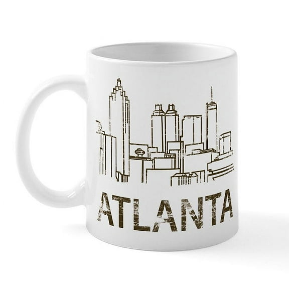 CafePress - Vintage Atlanta Mug - 11 oz Ceramic Mug - Novelty Coffee Tea Cup