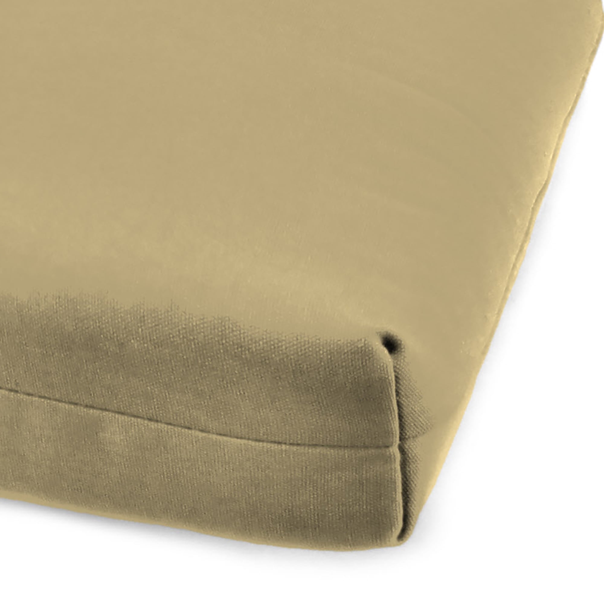 Jordan Manufacturing Sunbrella 72" x 22" Canvas Heather Beige Solid Rectangular Outdoor Chaise Lounge Cushion with Ties and Hanger Loop
