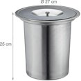 thumbnail image 3 of Worktop Bin, 8 L, Built-in, Stainless Steel, Organic Waste, With Lid, Hxd 25 X 27 Cm, Silver, 3 of 5