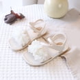 thumbnail image 2 of Ymyiu Infant Girls Walking Sandals Girls Sandals Big Girl and Toddler Girl Sandals with Durable Leather Summer Dress Shoes for Girls Size 12.5 (White,Little Kids 12.5), 2 of 7