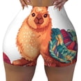 thumbnail image 2 of Fotbe Cozy Knitting Llama Shorts Sin Costuras – Shorts Deportivos de Cintura Alta para Mujer, Elásticos para Gimnasio, Yoga, Running o Ciclismo-Small, 2 of 8