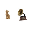 thumbnail image 1 of Figura decorativa vintage de gato en resina, ideal para sala de estar, dormitorio, entrada, estantería o como regalo de inauguración o cumpleaños. Ado, 1 of 8
