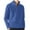 Blue, variant on Sweaters for Men - Casual Bottoming Solid Color Warm Wool Knit Half Zip Long Sleeve Sweater Jacket, Daily Layering Wear, Breathable Fabric, Comfortable Outerwear, Men's Clothing