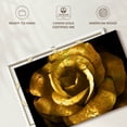 thumbnail image 6 of Elephant Stock Golden Rose Wall Art - Horizontal Canvas Wall Art - Living Room Wall Decor - Floral And Botanical Canvas - Black And Gold Decor - 36" x 24", 6 of 8