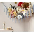 thumbnail image 2 of Stuffed Animal Storage Hammock or Net - Large Toy Hammock Net for Stuffed Animals Corner - Hanging Stuff Animal Organizer Holder, 2 of 5