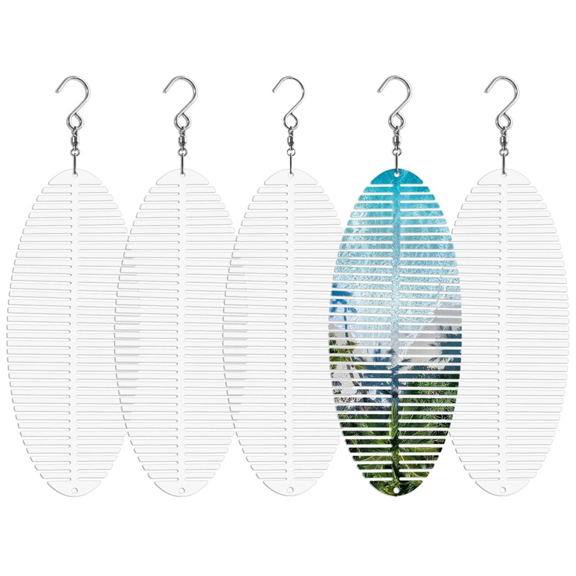 Sublimation Wind Spinner Blanks 8 Inch,5 Pack Spinners Aluminum for Garden