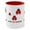 Red, variant on Lady Bug Lucky aka Blessed Coffee Mug