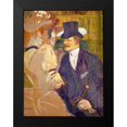 thumbnail image 2 of Toulouse-Lautrec, Henri de 19x24 Black Modern Framed Museum Art Print Titled - The Englishman at the Moulin Rouge, 2 of 5