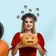 thumbnail image 4 of Halloween Headband Pumpkin Spider Hair Halloween Party Environment Layout Radial Headband, 4 of 5