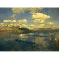 thumbnail image 2 of Levitan, Isaac 24x19 Black Modern Framed Museum Art Print Titled - Lake Russia, 1900, 2 of 4