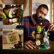 LEGO Shrek: Shrek, Donkey & Puss in Boots - Building Set for Adults, Ages 18+ Movie Memorabilia for Home Office, Book Shelf Decor - Collectible Gift for Women & Men - 72423