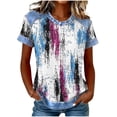 thumbnail image 2 of Haivin Womens Summer Loose Shirts Short Sleeve Tops, 2 of 5