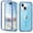 Blue, variant on TECH CIRCLE for iPhone 14 Hard PC Magnetic Case, [Built in Screen Protetor] [Compatible with Magsafe] Heavy Duty Full Body Transparent Slim Lightweight Dual-Layer Shockproof Cover,Grey