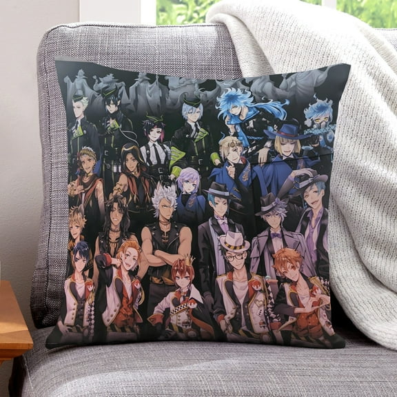 Twisted Wonderland Super Soft Pillowcase for Home Decor, Suitable for Living Room, Bed, Sofa, 18×18 Inches