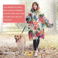 thumbnail image 4 of Wearable Oversized Blanket,Pioneer Flower Floral Print Pattern Wearable Blanket Hoodie for Adults,Cozy Hooded Blankets with Super Pockets,Super Warm Fuzzy Pullover for Women & Men, 4 of 6
